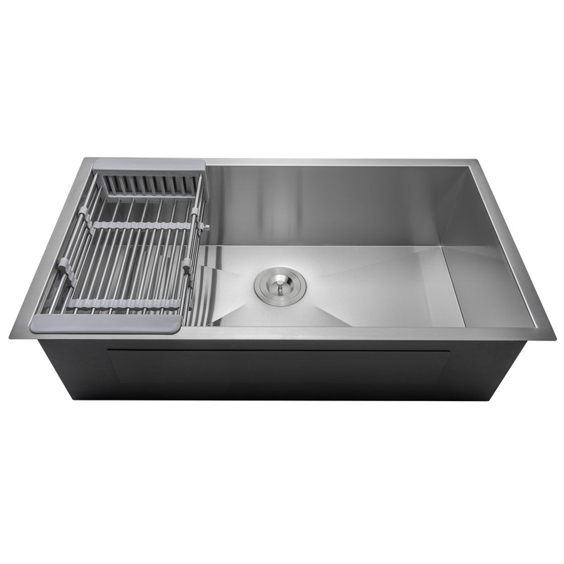 32 Quot X 18 Quot Undermount Stainless Steel Single Bowl Kitchen